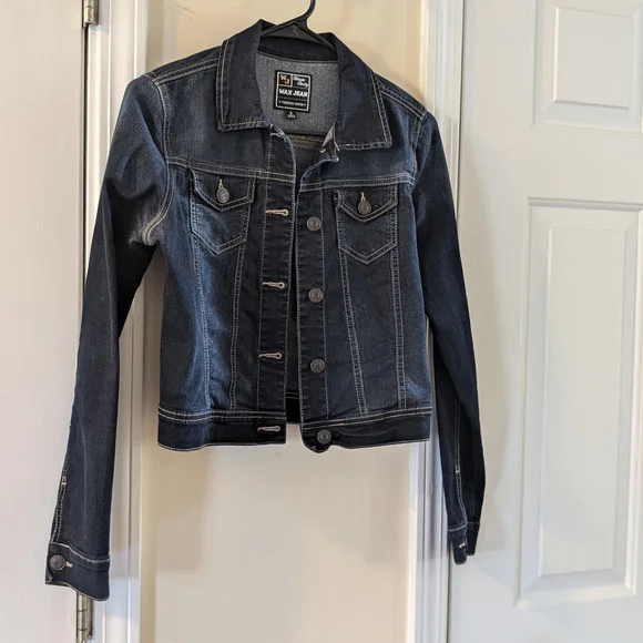 Max Jeans Blue Jean Jacket Classic Style - Picture 1 of 3